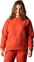 La Pèra Sweatshirt Fleece oranje Dames - Maat 42