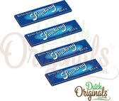 Smoking Blue King Size Rolling Papers – Vloeipapier - Rolling Papers - Blauwe Vloei - Lange vloei – 4 stuks