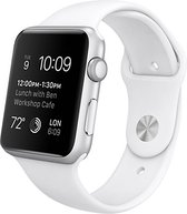 Fonu Sportbandje voor Apple Watch 1-7 series 42-44-45mm - Wit