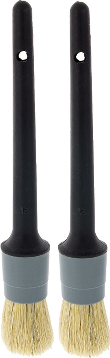 H&G set van 2 ronde kwasten – 16 mm – wegwerp – voor beits, lak, vernis, lijm etc.