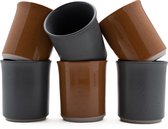 Koffiekopjes - koffiemok - koffiebeker - set van 6 kopjes - 150ML - keramiek - hip en trendy