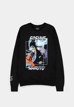 Naruto Shippuden Sweater/trui -M- Naruto VS Sasuke Zwart