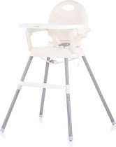 Chipolino Bonbon Kinderstoel - Baby Eetstoel 3 in 1 - Hoge stoel en kleine stoel - Babystoel voor aan tafel - Verstelbaar - Zitverhoging - Grijs