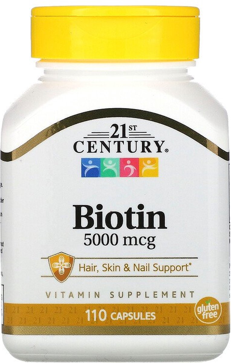 Vitamine B8 / Biotine / 800 mcg / haar huid nagels / hair skin nails / 110 stuks / 21st Century Vitamins