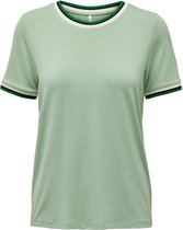 Only T-shirt Onllouisa Sport S/s Top Cs Jrs 15275057 Frosty Green/green Lurex Dames Maat - XL