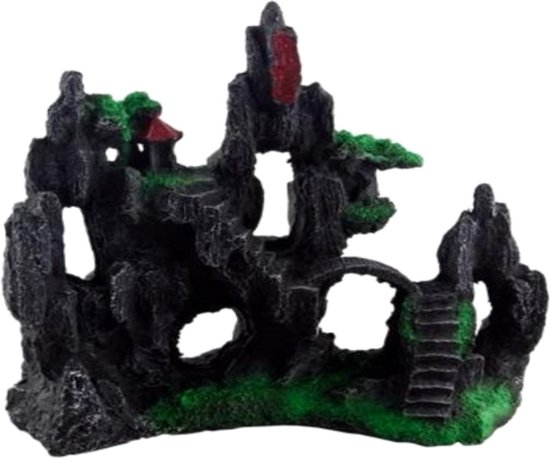 Nobleza ornament aquarium - aquarium inrichting - rots - groot - 26 cm