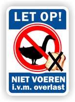 Eenden niet voeren sticker