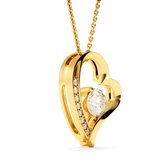 Halsketting Dames - Met Luxe Doos - 18k Geel Goud Plating - Eeuwige Liefde - Ketting Dames - Liefdes Cadeau - Uniek en Persoonlijk