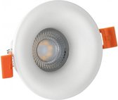 Spectrum - LED GU10 inbouwspot wit rond - Enkelvoudig voor 1 LED GU10 spot