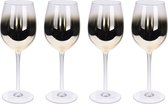 Cactula fraai wijnglas 380 ml met gouden spikkels Zo feestelijk 6 stuks