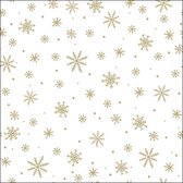Ambiente - Kerst servetten - Crystals All Over Gold - Goud - 3-laags - 100% FSC - 33x33cm