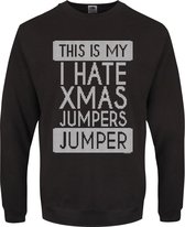 Grindstore Kersttrui -L- This Is My I Hate Xmas Jumpers Jumper Zwart