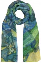 3BMT 100% Zijden sjaal - Van Gogh - Irissen - in Geschenkdoos