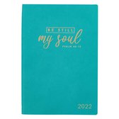 2022 Be Still My Soul Teal Faux Leather 2022 Planner year