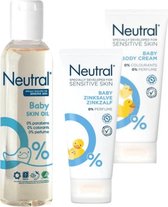 Neutral Baby - Huidolie + Bodycreme + Zinkzalf - Voordeelverpakking