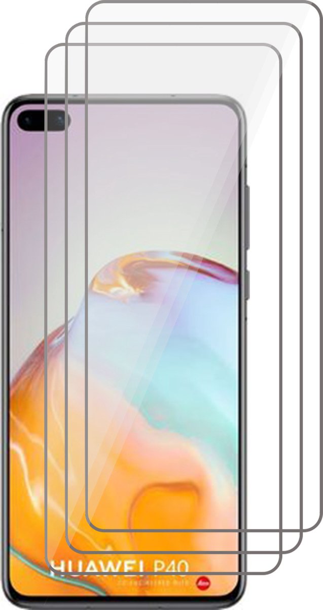 Screenprotector geschikt voor Huawei P40 - Screen Protector Glas - 3 stuks
