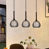Lucande - hanglamp - 3 lichts - ijzer, glas, aluminium - E14 - , wit