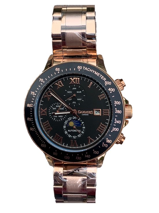 Sports calender automatic rose herenhorloge van gamages sale