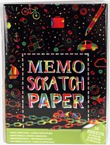 Memo Papier Scratch A4 50 Vel+2 Pennen