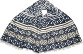 Jessidress® Sjaal Luxe Sjaals Elegante Dames Wintersjaal Omslagdoek 200 x 70 cm - Blauw