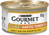 Gourmet Gold Hartig Torentje 85 g - Kattenvoer - Kip&Wortel