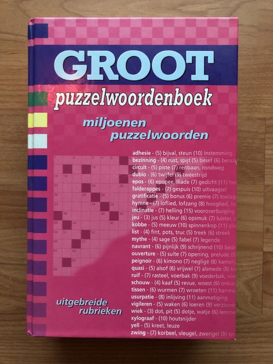 GROOT PUZZELWOORDENBOEK, Veldboeket Lektuur | 8710818980129 | Boeken |  bol.com