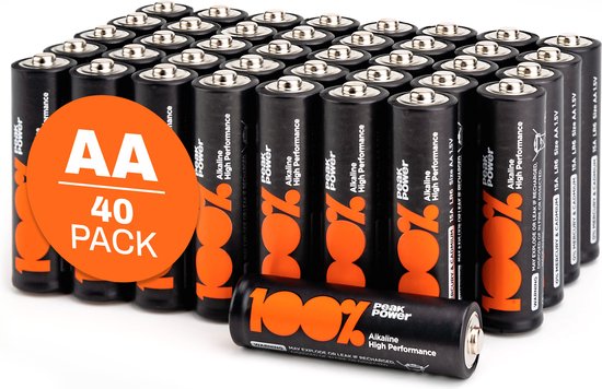Alkaline batterijen AA mignon penlite LR06 batterij 1.5V – 40 stuks - AA  batterij -... | bol.com