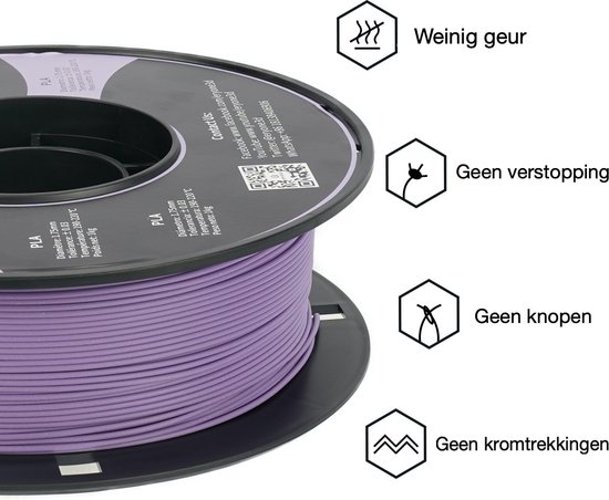 Filament PLA pour imprimante 3D - Flashforge - 1,75 mm / violet