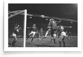 Walljar - Poster Ajax - Voetbalteam - Amsterdam - Eredivisie - Zwart wit - Royal Antwerp FC - AFC Ajax '74 - 80 x 120 cm - Zwart wit poster