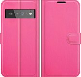 Google Pixel 6 Pro Hoesje - Mobigear - Classic Serie - Kunstlederen Bookcase - Rood - Hoesje Geschikt Voor Google Pixel 6 Pro