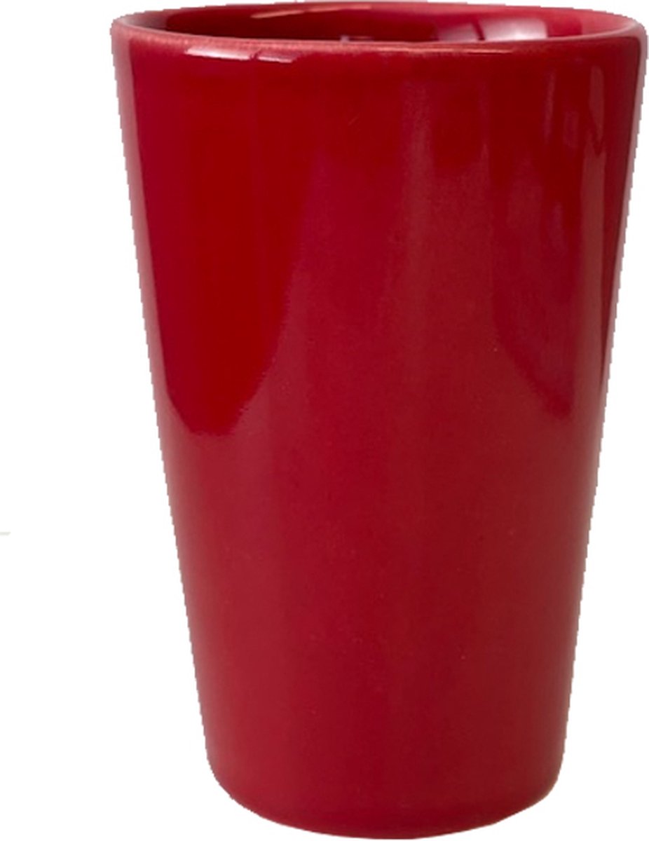 Mok Singel - set van 8 stuks rood