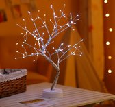 MIRO Lichtboom Bloesem - Kerst - Lichttakken - Warm Wit Licht  - Led - USB & Batterij - Kerst - Woonkamer - Slaapkamer - Decoratie - Nachtlampje - Aan & Uit Knop