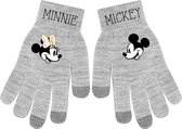 Grijze handschoenen van Mickey en Minnie Mouse - One Size