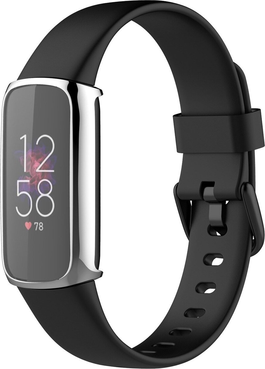 DrPhone FL1 TPU Beschermhoes – Geschikt voor Fitbit Luxe - Schokbestendig – Allround bescherming – Zilver