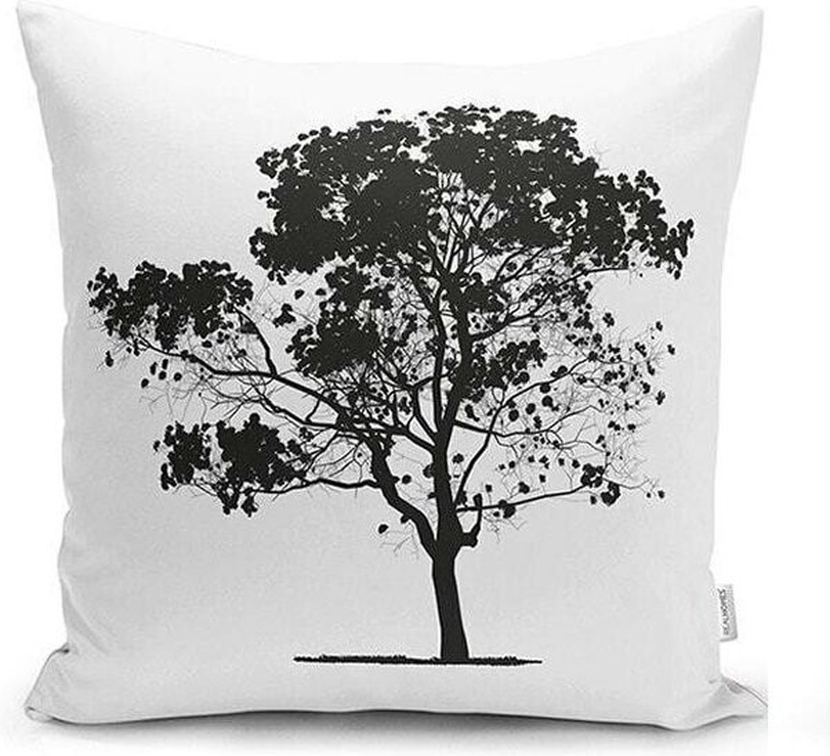 Zethome - Kussenhoes Boom Patroon - 43 x 43 cm - Soft Touch – Kussensloop - Pillow Cover - Aan Beide Zijden Bedrukt - Vierkant - Rits