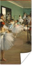 Affiche La Classe de Ballet - Peinture d' Edgar Degas - 20x40 cm