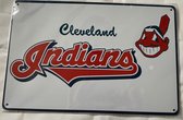 USArticlesEU - Plaque d'immatriculation en métal - Indians de Cleveland - 3 - Baseball - Baseball - MLB - plaque d'immatriculation - décor - plaque murale - americana