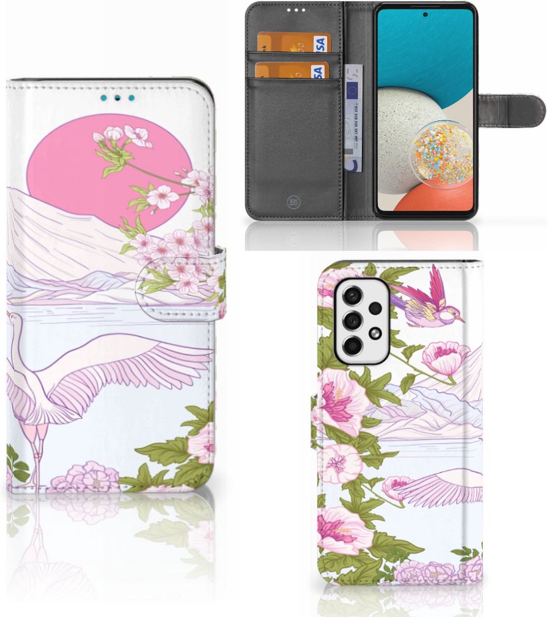 Samsung Galaxy A53 Telefoonhoesje met Pasjes Bird Standing