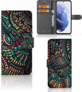 GSM Hoesje Geschikt voor Samsung Galaxy S22 Plus Flip Case Aztec