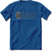 Blockchain - Crypto T-Shirt Kleding Cadeau | Dames / Heren / Unisex | Bitcoin / Ethereum shirt | Grappig Verjaardag kado | BTC Tshirt Met Print | - Donker Blauw - 3XL