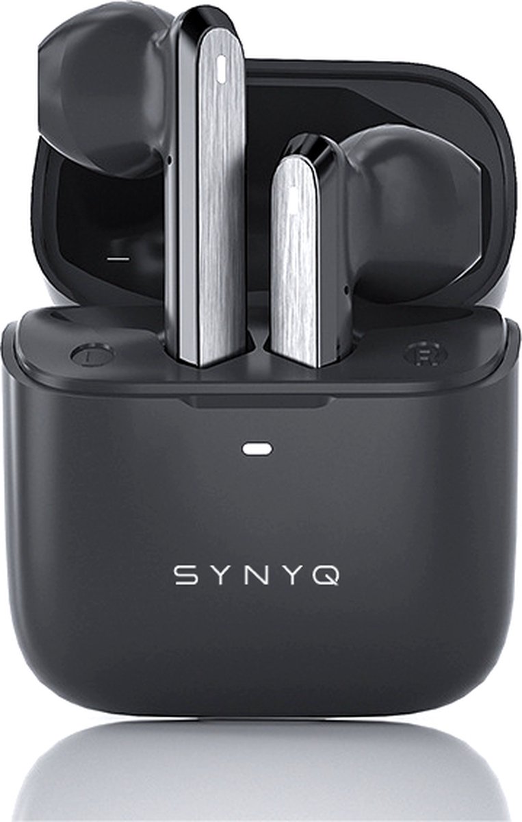 Synyq ProS Earbuds - Draadloze Oordopjes - Gaming Oortjes - Draadloze Oortjes - Bluetooth Oordopjes - in-ear Oordopjes - Geschikt voor Apple & Android - Zwart