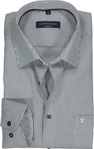 CASA MODA comfort fit overhemd - blauw met wit gestreept (contrast) - Strijkvrij - Boordmaat: 40