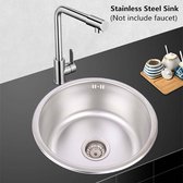 Kitchen Sink - Keuken Wastafel - Onderbouw Single Slot - Roestvrij staal - vaatwasser met buis