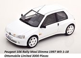 Peugeot 106 Rally Maxi Dimma 1997 Wit 1-18 Ottomobile Limited 3000 Pieces