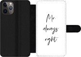 Bookcase pour iPhone 11 Pro Bookcase - Marié - Mariage - Citations - Avec poches - Étui portefeuille avec fermeture magnétique