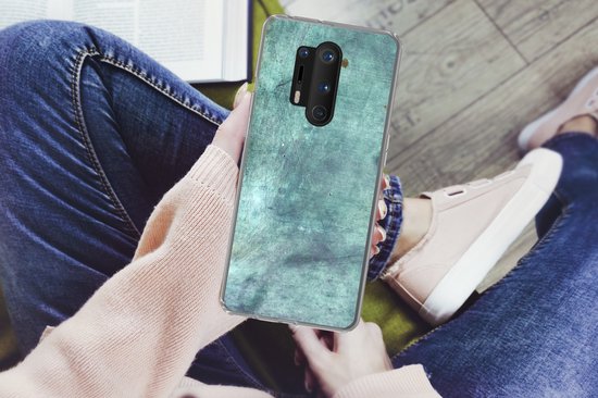 OnePlus 8 Pro - Plaque en acier - Blauw - Rouille - Coque de téléphone en Siliconen