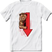 Bear Market - Crypto T-Shirt Kleding Cadeau | Dames / Heren / Unisex | Bitcoin / Ethereum shirt | Grappig Verjaardag kado | Tshirt Met Print | - Wit - 3XL