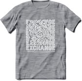 Exchange - Crypto T-Shirt Kleding Cadeau | Dames / Heren / Unisex | Bitcoin / Ethereum shirt | Grappig Verjaardag kado | Tshirt Met Print | - Donker Grijs - Gemaleerd - XXL