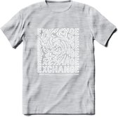 Exchange - Crypto T-Shirt Kleding Cadeau | Dames / Heren / Unisex | Bitcoin / Ethereum shirt | Grappig Verjaardag kado | Tshirt Met Print | - Licht Grijs - Gemaleerd - XL