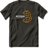 Bitcoin - Crypto T-Shirt Kleding Cadeau | Dames / Heren / Unisex | Bitcoin / Ethereum shirt | Grappig Verjaardag kado | Tshirt Met Print  Prijs - Donker Grijs - XL